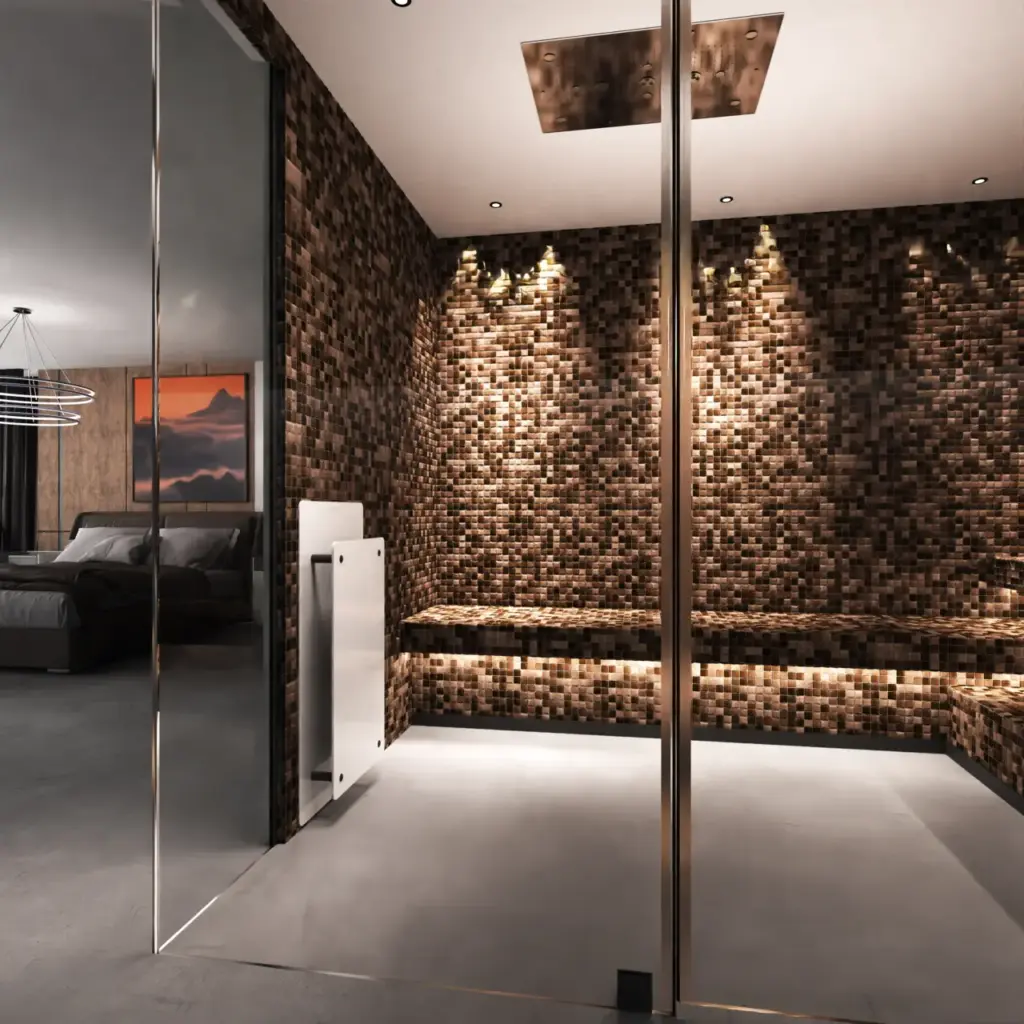 Volglas deur | Mat zwart