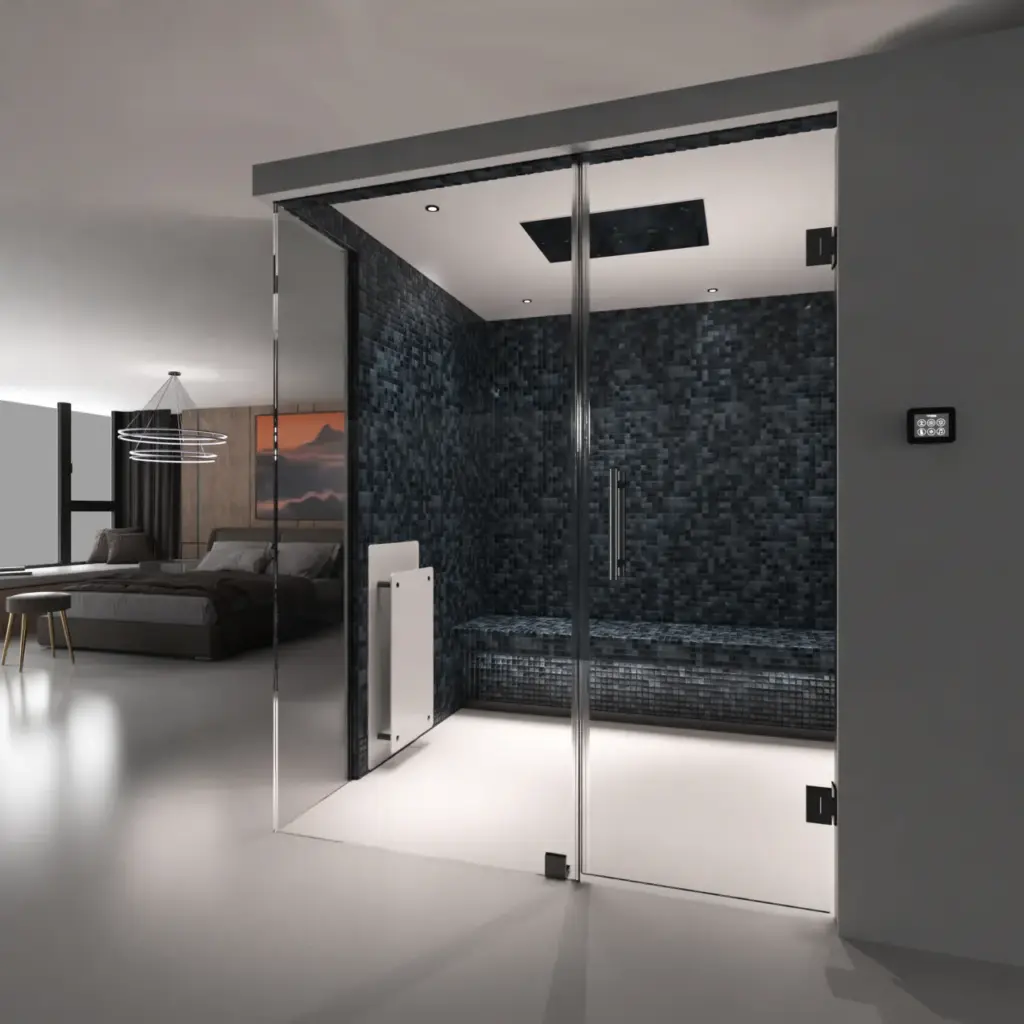 L-Shape Glass Cabine